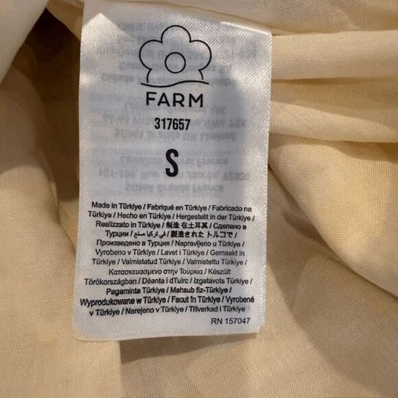 NWT Farm Rio Ainika Tapestry Yellow One Shoulder Maxi Dress Seashell Size Small - Picture 14 of 16